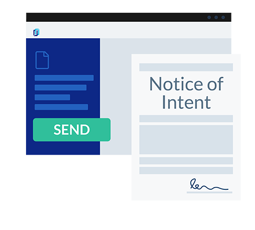 Illustration of a notice being view on a computer